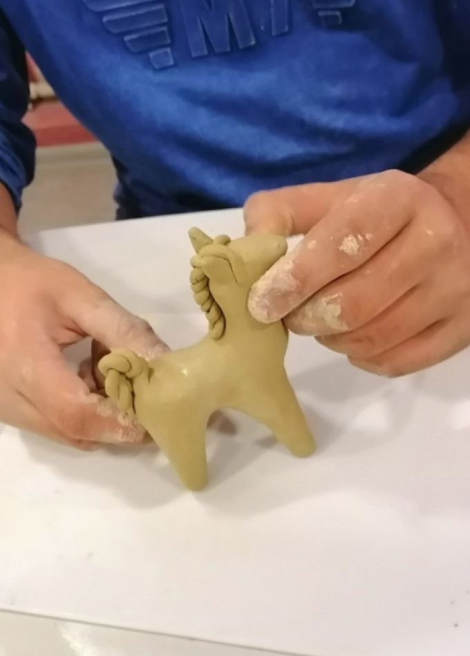 Лепка дымковской игрушки. Творческое занятие